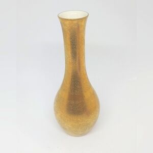 Pickard Rose and Daisy Gold Bud Vase